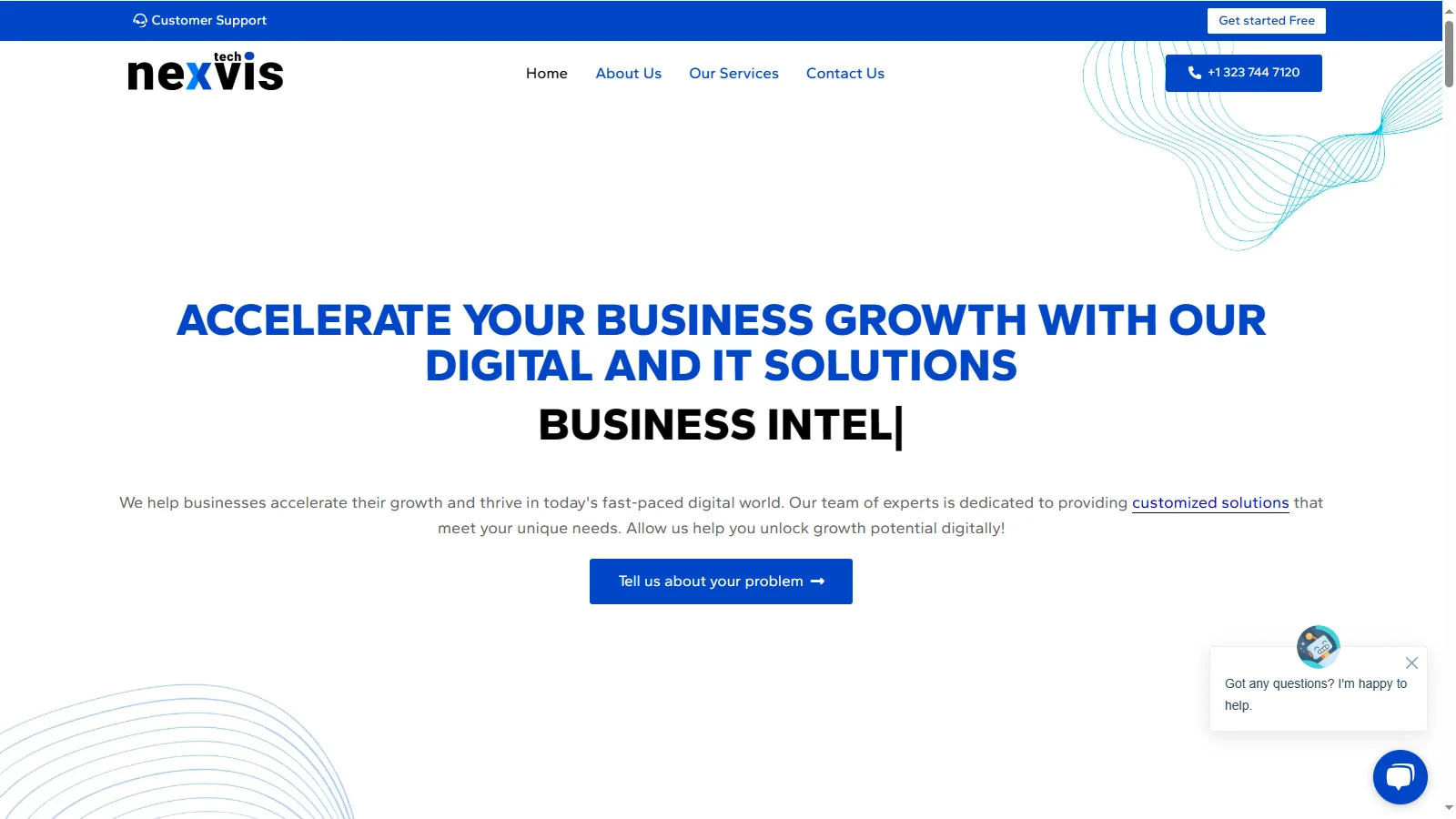 Tech agency website showcasing modern design, team collaboration, and digital solutions developed by GreenyWebs.