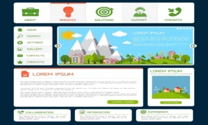 Clear website structure improving user experience through organized navigation and content layout.